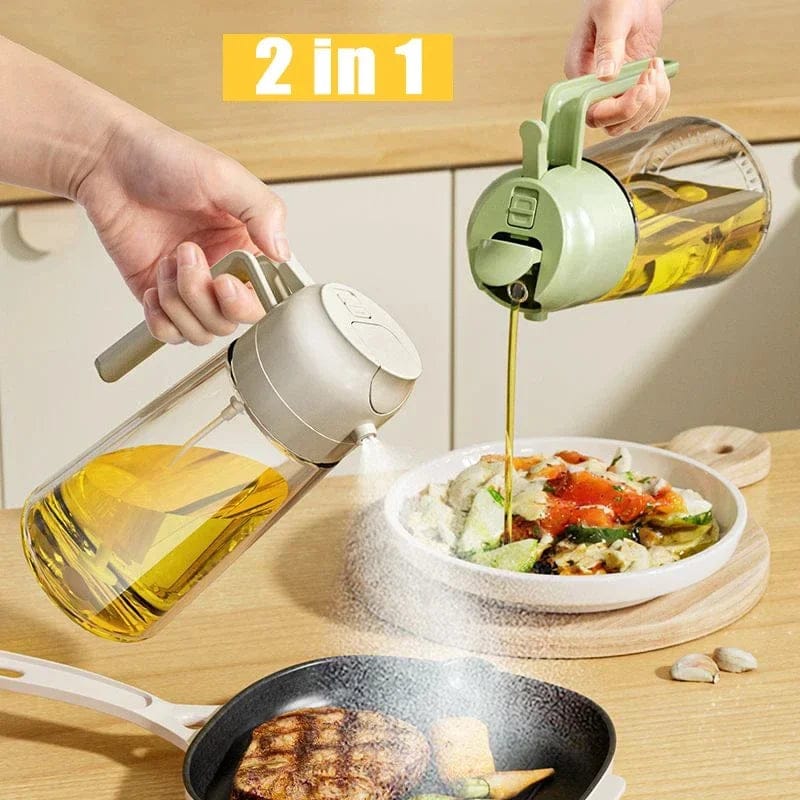 2-in-1 Oil Spray Bottle & Dispenser | 470ml