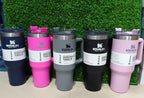 Stanley 40 Oz (1200ML) Stainless Steel Vacuum Insulated Tumbler with Straw – Leak-Proof Quencher Cup for Hot &amp; Cold Beverages, Travel Mug, Gym Water Bottle, Coffee Thermos -Random Colors | Stanley | (With Box)