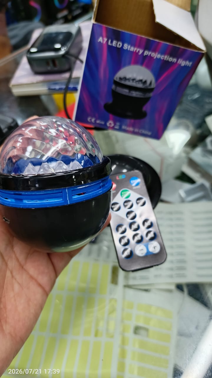 Colorful Starry Sky Galaxy Projector & Bluetooth Music Player